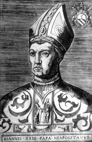 Antipope John XXIII, 19th century (engraving)