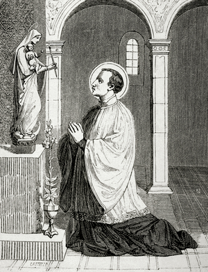 Saint Aloysius Gonzaga (1568-1591) (engraving)