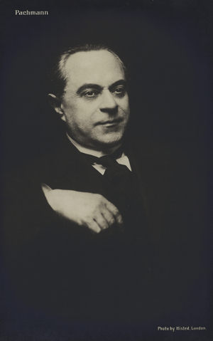 Vladimir de Pachmann, Russian-German pianist (b/w photo)