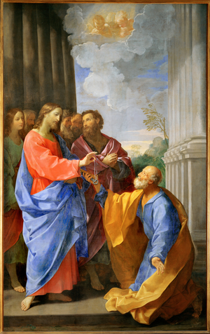 Le Christ remettant les clefs a Saint Pierre - Christ hands the keys to Saint Peter ...