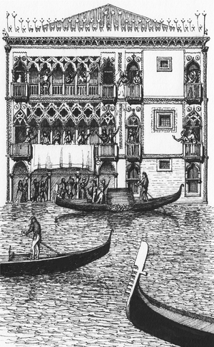 The Ca d'Oro, Venice, 1987 (drawing)
