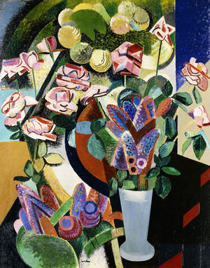 Still-life with a Vase of Flowers, 1912 (oil on canvas)