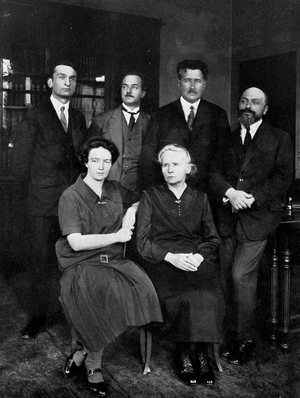 Marie Curie at the Institute of Radium in Paris.