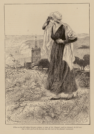 A scene from, To Please His Wife, by Thomas Hardy (engraving)