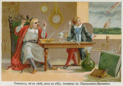 Evangelista Torricelli (chromolitho)