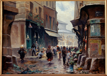 Rue Pirouette, circa 1880, present-day 1st arrondissement, between 1875 and 1885 (painting)