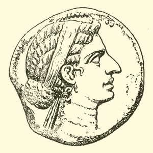 Cleopatra VII, queen of Egypt, BC 52-30 (engraving)