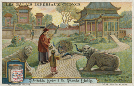 Residential pavilion of the Winter Palace, China (chromolitho)