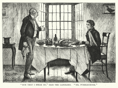 Illustration for Great Expectations by Charles Dickens (engraving)