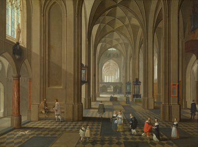 Interior of a Church (oil copper)
