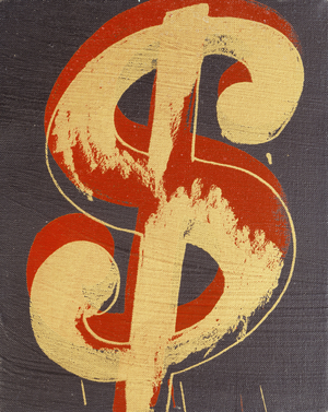 Dollar Sign, 1981 (synthetic polymer silkscreened on canvas)