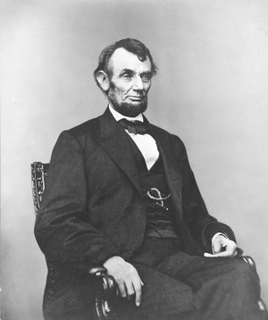 Abraham Lincoln, 1864 (b/w photo)