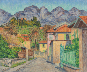 Provençal Village, Alpes-Maritimes, 1940 (oil on canvas)