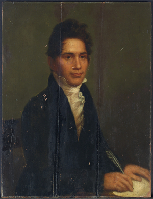 John Ridge, Cherokee Chief, 1825 (oil on panel)
