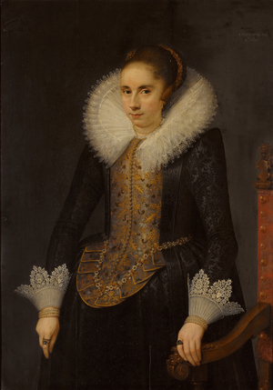 Portrait of Catharina Fourmenois, 1619 (oil on panel)