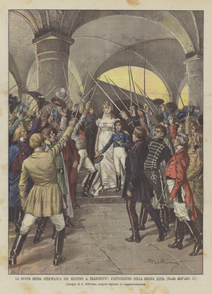 The New German Opera By Maestro A Franchetti, The Apparition Of Queen Louise (Final Of Act II) (Colour Litho)