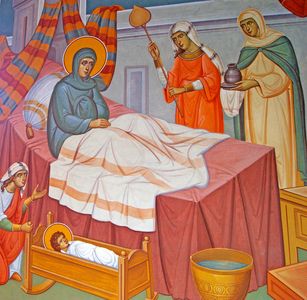 The Birth of the Virgin, Cyprus (fresco)