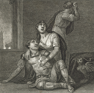 The death of Marc Antony (engraving)