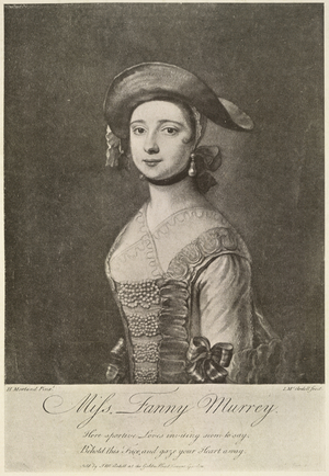 Fanny Murrey (or Murray). (1729-78) A courtesan. Portrait.