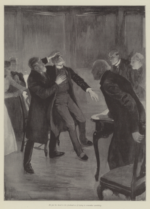 The Five Years' Tryst, by Walter Besant (litho)
