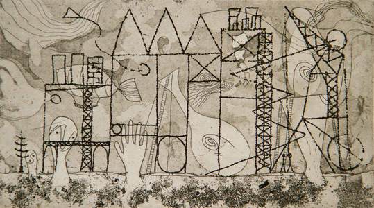 Pie in the Sky, 1936 (etching & aquatint)