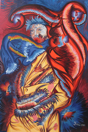 The Coat, 2015 (oil on canvas)