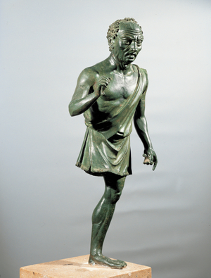 An old fisherman. From the House of the Venus- mosaic, Volubilis, Morocco (bronze)