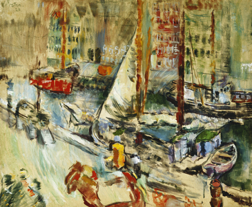 Fra Nyhavn, 1923 (oil on canvas)