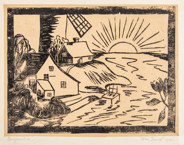 Composition, 1931 (linocut)