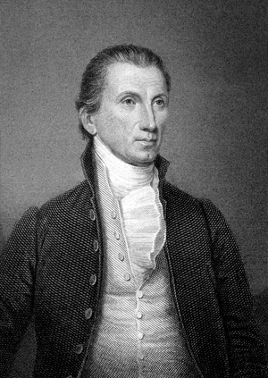 James Monroe (1758-1831) 5th president in 1817-1825, engraving