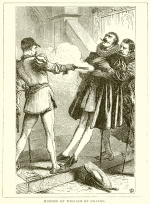 Murder of William of Orange (engraving)