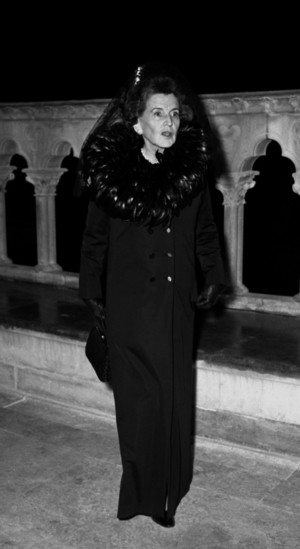 Rose Kennedy at the Christmas Mass , Sainte Chapelle, Paris, 24 December 1969 (photo)