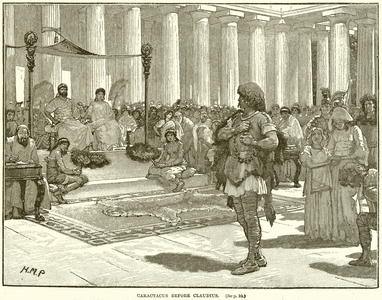 Caractacus before Claudius (engraving)