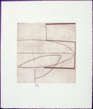 By What Geometry Must We Construct the Physical World?, 1974 (intaglio)