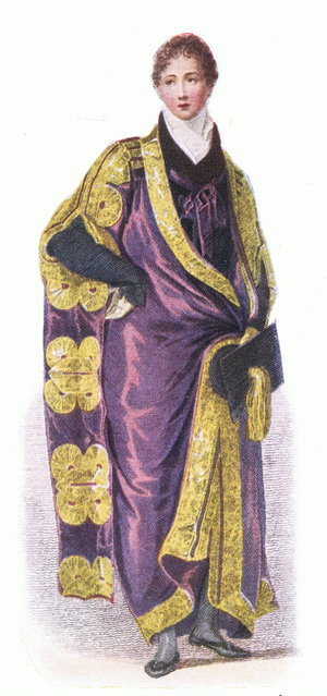 Nobleman, illustration from The Sphere, 1953 (colour litho)