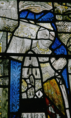 Window w5 depicting a donor - ann Danvers (stained glass)