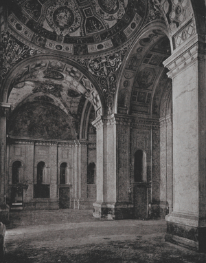 Stucco Decorations in Villa Madama (b/w photo)