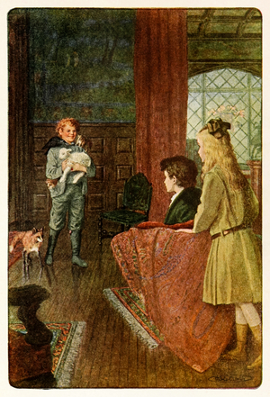 "Dickon came in smiling his nicest wide smile" from The Secret Garden by Frances Hodgson Burnett (1849-1924), 1911