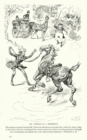 Illustration for Pickwick Papers by Charles Dickens (litho)