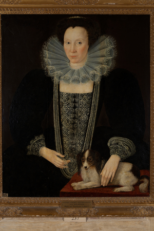Jane Weston, second wife of Sir Thomas Bisshopp, 1st Bt., c.1610-10 (oil on canvas)