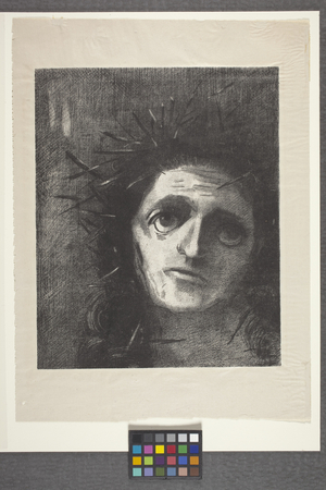 Christ (lithograph on chine volant paper)