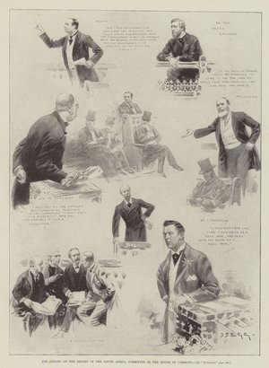 The Debate on the Report of the South Africa Committee in the House of Commons (litho)