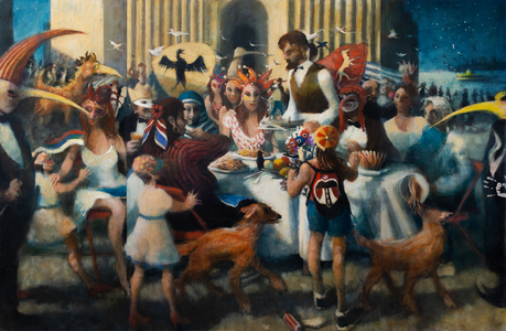 Feast, Triptych, 2019 (oil painting)