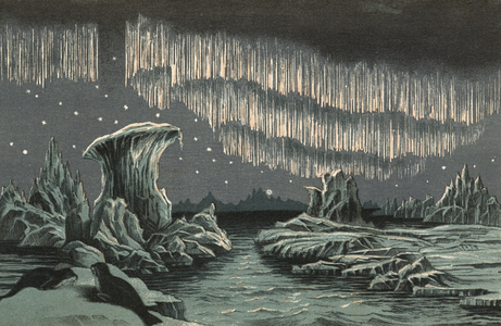 Aurora Borealis (colour litho)