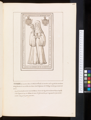 Monuments and epitaphs in the churches of Normandy Champagne and Bourgogne, c.1700 (drawing)