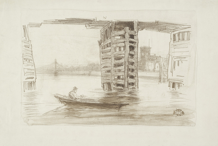 The Broad Bridge, 1878 (lithotint, in brown ink, with scraping, on ivory plate paper)