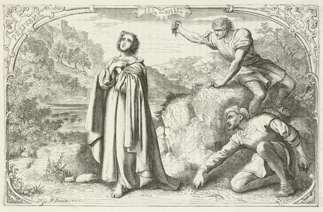 Illustration for The Pilgrim's Progress by John Bunyan (engraving)