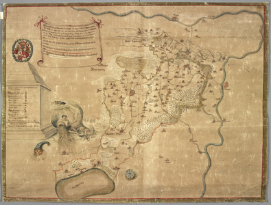 A drawn Map of the County of Schaumburg Lippe.Abris der Graffschaft Schaumburg hochgraffe Lippischen antheils ... Johann Christoffer Friemel.Germany, 1722