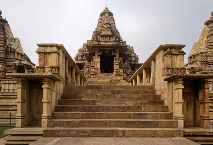 View from the south-west, Lakshmana Temple, Khajuraho, 930 (photo)