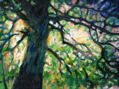 The Silchester Oak, 2016, oil on canvas